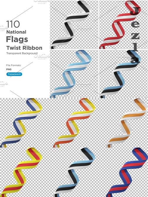 National Flags Twist Ribbon Set - 10986730