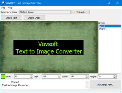 VovSoft Text to Image Converter 2.1