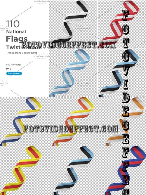 National Flags Twist Ribbon Set - 10986730