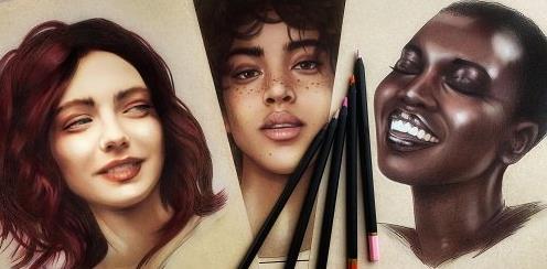 How To Color Skin Tones with colored pencils