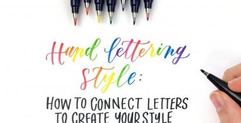 Hand Lettering Style How to connect letters to create your style