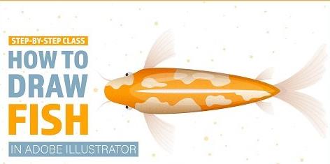 How To Create GOLDEN FISH in Adobe Illustrator – step by step class