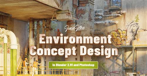 Wingfox – Environment Concept Design in Blender 2.91 and Photoshop with Ivan Ilko