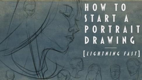 How To Start A Portrait Drawing 'Lightning Fast'