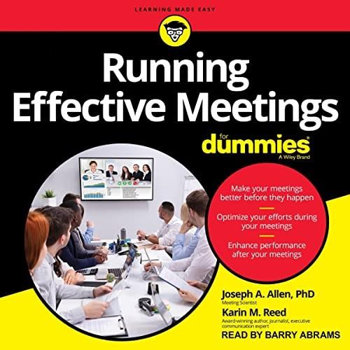 Running Effective Meetings for Dummies [Audiobook]