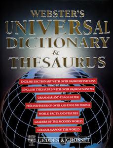 Websters Universal Dictionary and Thesaurus