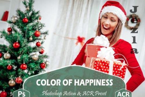 10 Color Of Happiness Photoshop Actions And ACR Presets - 2349108