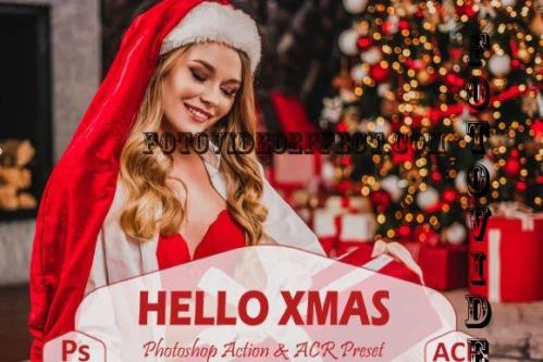 12 Hello Xmas Photoshop Actions And ACR Presets, Eve Blogger - 2358179