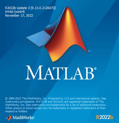 MathWorks MATLAB R2022b v9.13.0.2126072 Update 3 Only  (x64)