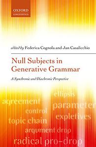 Null Subjects in Generative Grammar A Synchronic and Diachronic Perspective