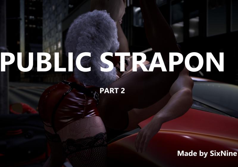 Sixnine - Public strapon (part 2) 3D Porn Comic