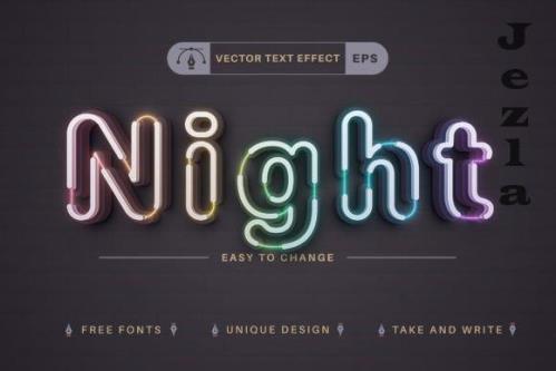 Night Club - Editable Text Effect - 10975817