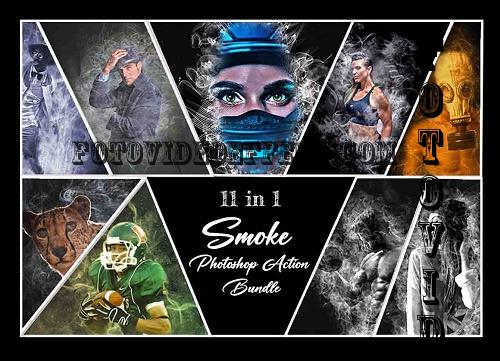 Smoke Photoshop Action Bundle - 10988947