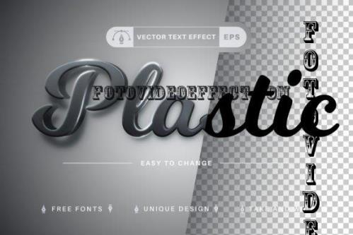 Plastic - Editable Text Effect - 10975192
