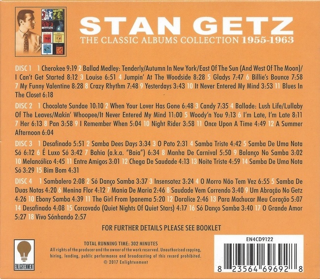 Stan Getz - The Classic Albums Collection 1955-1963 (2017) [4CD]Lossless