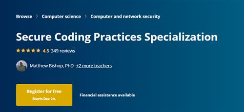 Coursera - Secure Coding Practices Specialization
