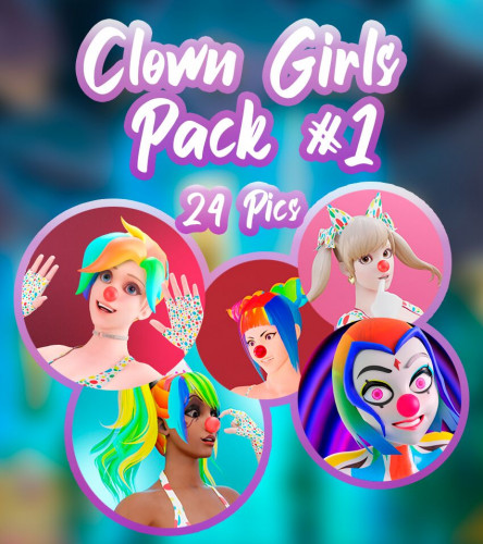 Supercasket - Clown Girls Pack 1 3D Porn Comic