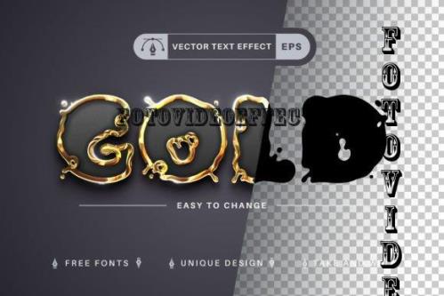 Splatter Gold - Editable Text Effect - 10976328