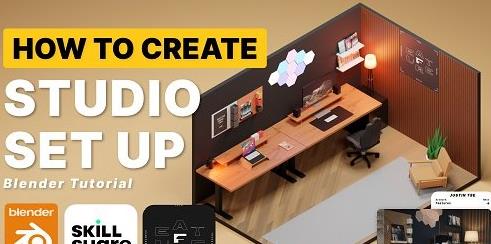 Learn Blender 3D Create Studio Room