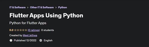 Flutter Apps Using Python
