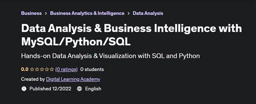 Data Analysis & Business Intelligence with MySQL/Python/SQL