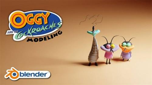 Modeling The Joey Character From Oggy And The Cockroaches Show