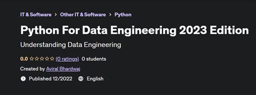 Python For Data Engineering 2023 Edition