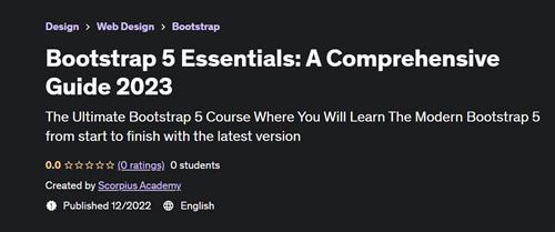 Bootstrap 5 Essentials A Comprehensive Guide 2023