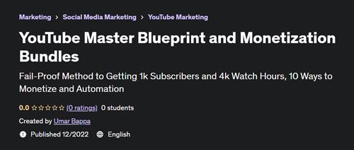 YouTube Master Blueprint and Monetization Bundles