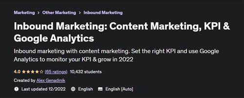 Inbound Marketing Content Marketing, KPI & Google Analytics