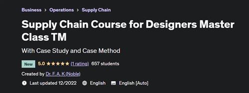 Supply Chain Course for Designers Master Class TM