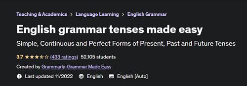 English grammar tenses made easy