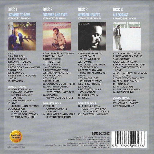 Howard Hewett - I'm for Real: The Elektra Recordings 1986-1992 (2022) [4CD]Lossless