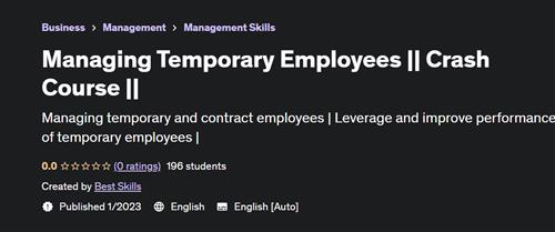 Managing Temporary Employees Crash Course