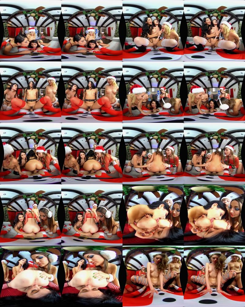 WankzVR: Gina Valentina, Adria Rae, Elena Koshka, Aaliyah Love, Alex Blake, Lily Adams - Christmas Bonus (Remastered) [Oculus Rift, Vive | SideBySide] [3456p]