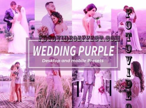 8 Purple Wedding Lightroom Presets