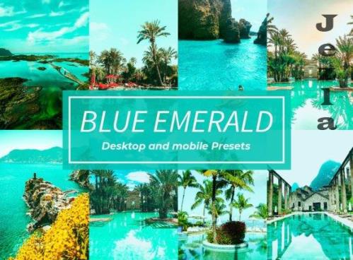 10 Blue Emerald Lightroom Presets