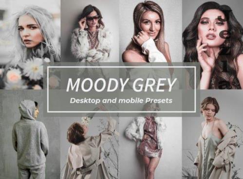 12 Moody Grey Lightroom Presets