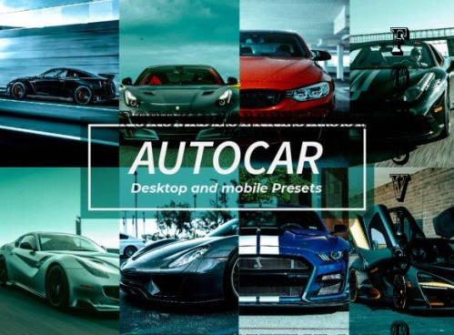 8 Autocar lightroom presets Graphics