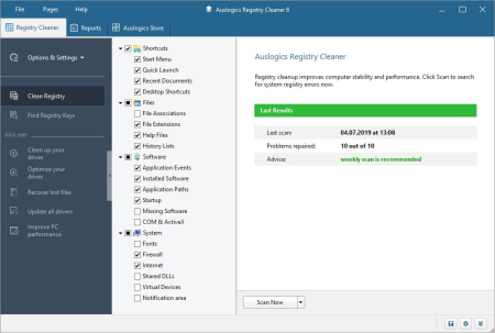 Auslogics Registry Cleaner Professional 10.0.0.2 Multilingual