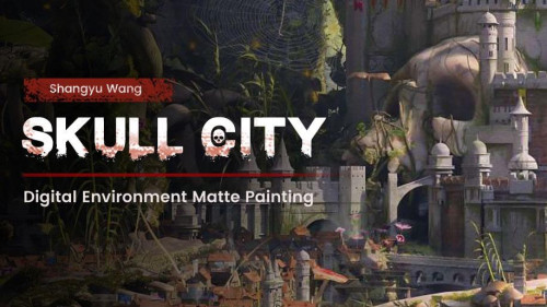 Wingfox – Digital Environment Matte Painting Skull City (2021) with Shangyu Wang