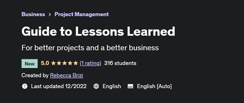 Guide to Lessons Learned