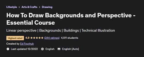 How To Draw Backgrounds and Perspective - Essential Course