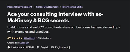 Ace your consulting interview with ex-McKinsey & BCG secrets