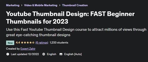 Youtube Thumbnail Design FAST Beginner Thumbnails for 2023