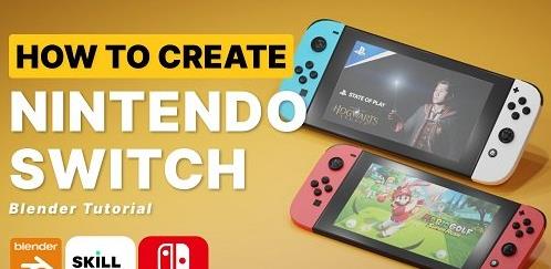 Blender 3D Learn To Create A Nintendo Switch Game Console