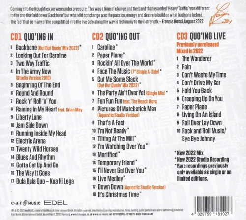 Status Quo - Quo'ing In The Best Of The Noughties (2022) [3CD]Lossless