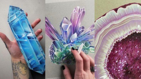 Drawing And Coloring Crystals Drawing And Coloring Crystals