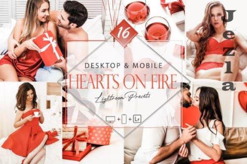 16 Hearts on Fire Lightroom Presets