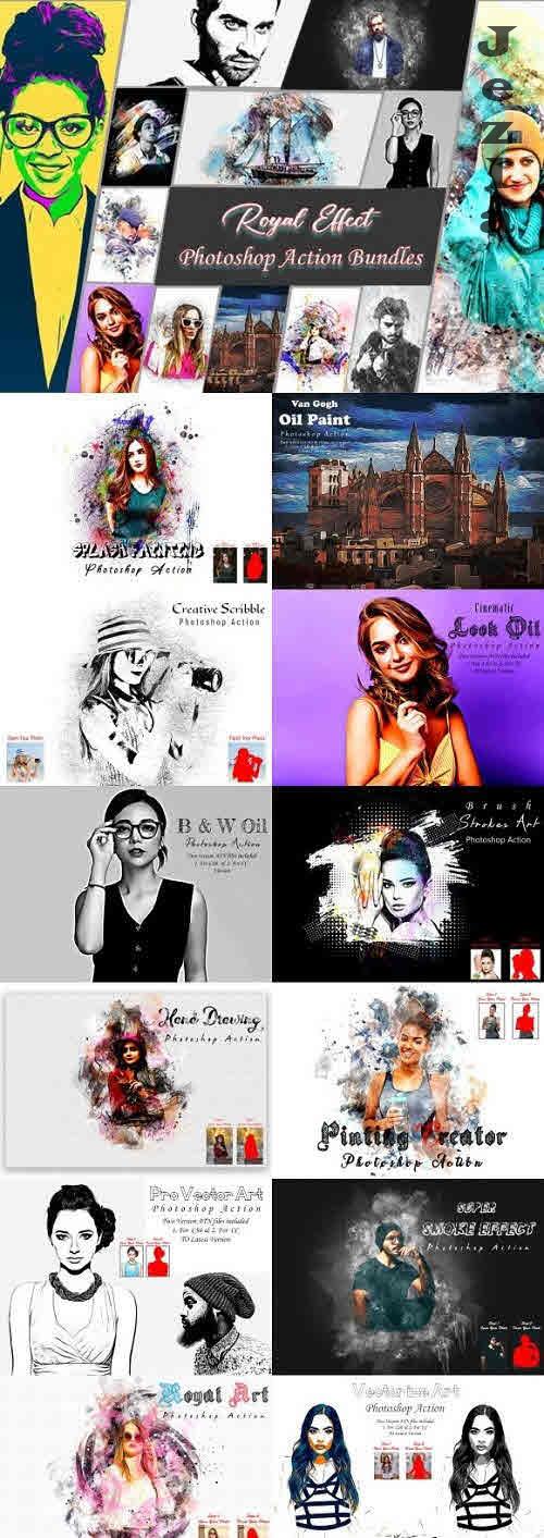 Royal Effect Photoshop Action Bundles